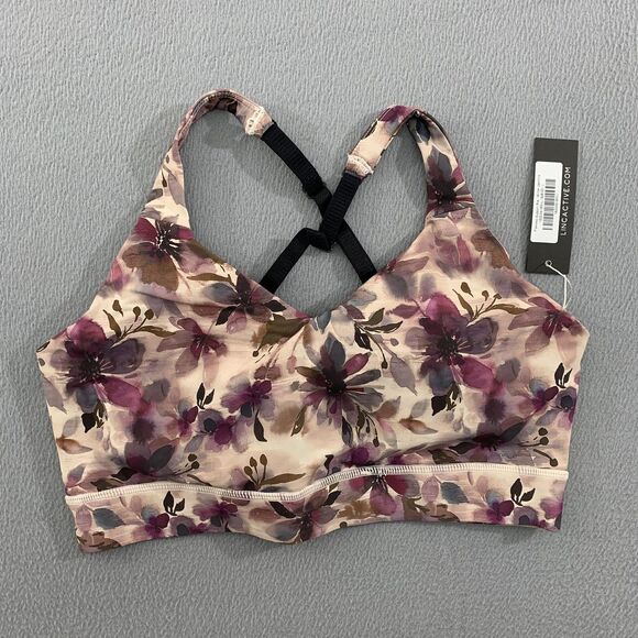 LINC Flawless Support Bra Womens Large Winter Jasmine Floral Adjustable MSRP $48 - Picture 1 of 13
